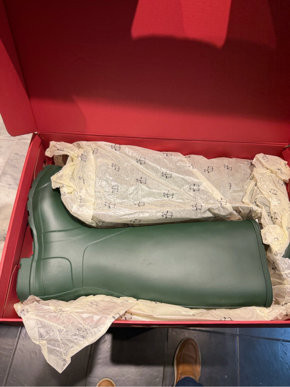 Hunter Tall Matte Forest Green Rain Boots - Picture 6 of 7